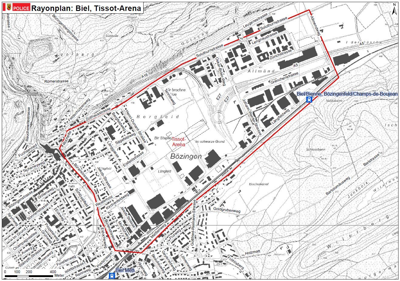Rayon Tissot Arena (Fussball), Biel/Bienne BE