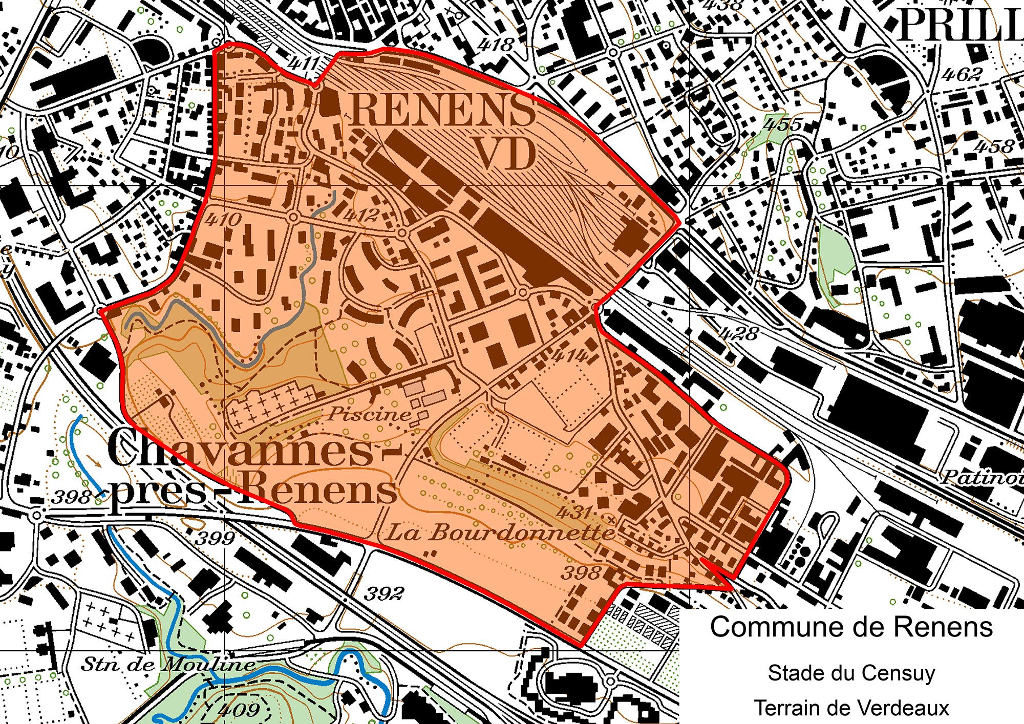 Rayon Stade du Censuy et Terrain de Verdeaux, Renens VD
