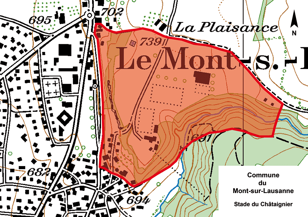 Rayon Terrain du Châtaignier, Le Mont-sur-Lausanne VD