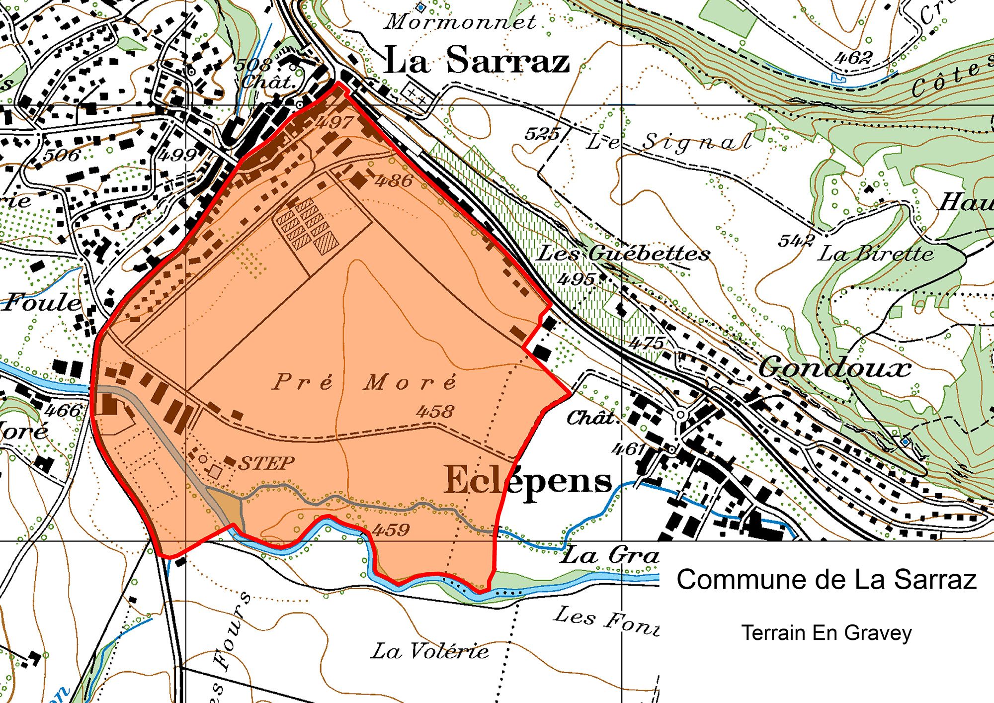 Rayon Terrain En Gravey, La Sarraz VD