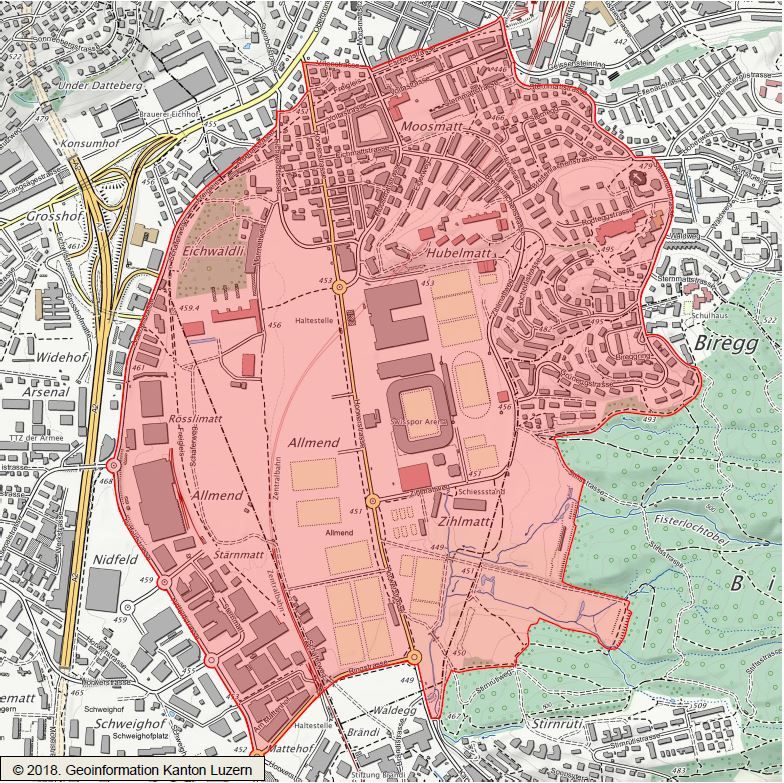 Rayon Swissporarena, Luzern LU