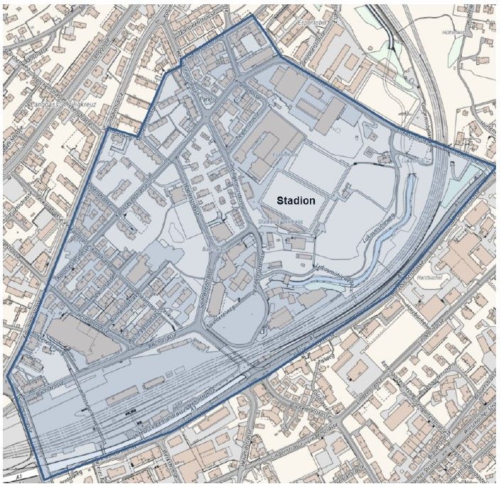 Rayon C (Nord), St.Gallen SG, ehemals St. Gallen; Stadion Espenmoos