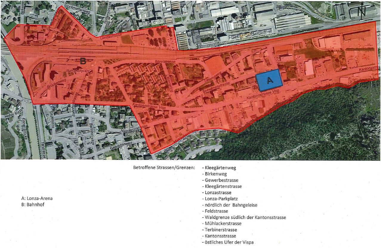 Rayon Lonza-Arena, Visp VS (gültig per 01.09.2019)