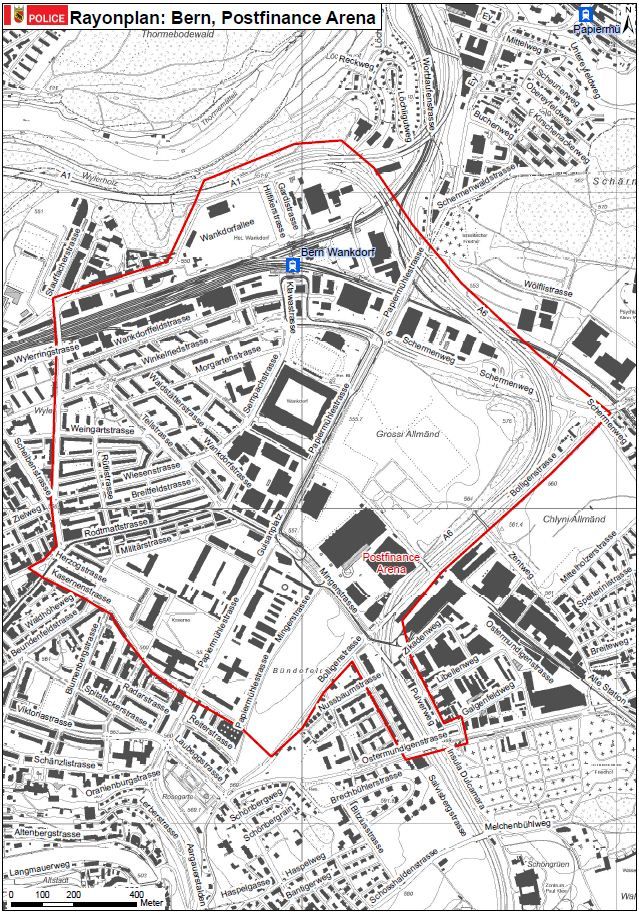 Rayon Postfinance Arena, Bern BE