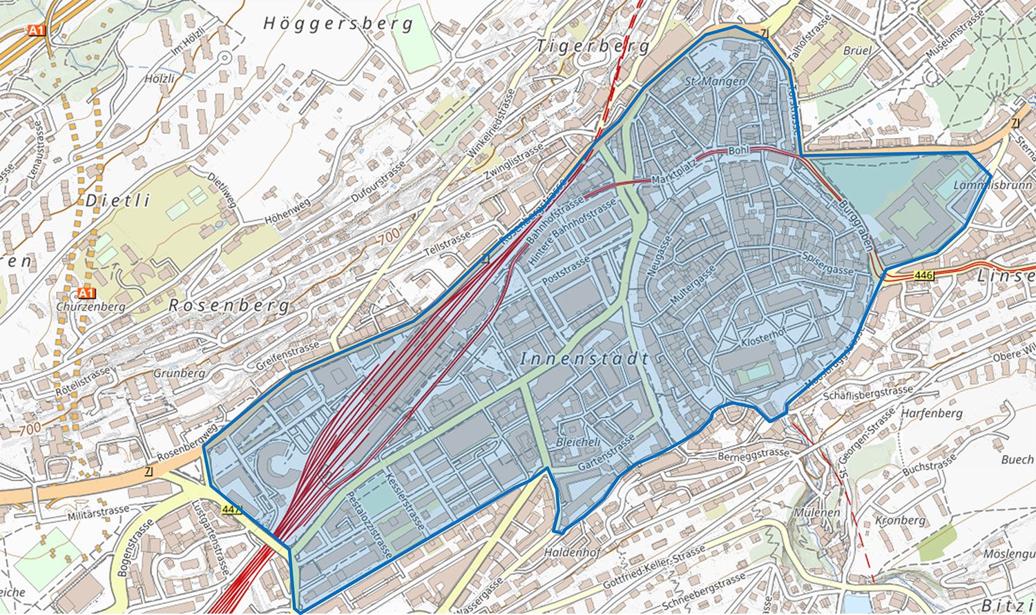 Rayon D (Innenstadt), St. Gallen
