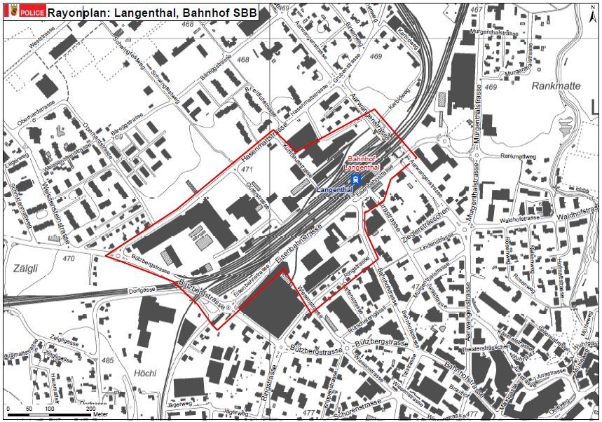 Rayon Bahnhof SBB, Langenthal BE