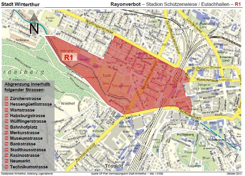 Rayon Stadion Schützenwiese, Winterthur ZH