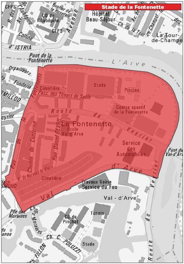 Rayon Stade de la Fontenette, Carouge GE