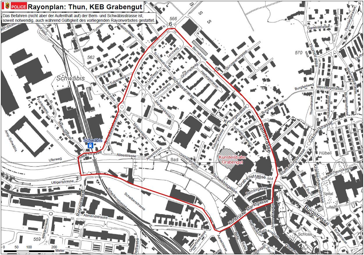 Rayon KEB Grabengut, Thun BE
