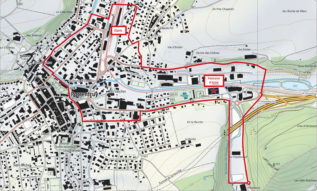 Rayon Raiffeisen Arena, Porrentruy JU (gültig per 13.07.2022)
